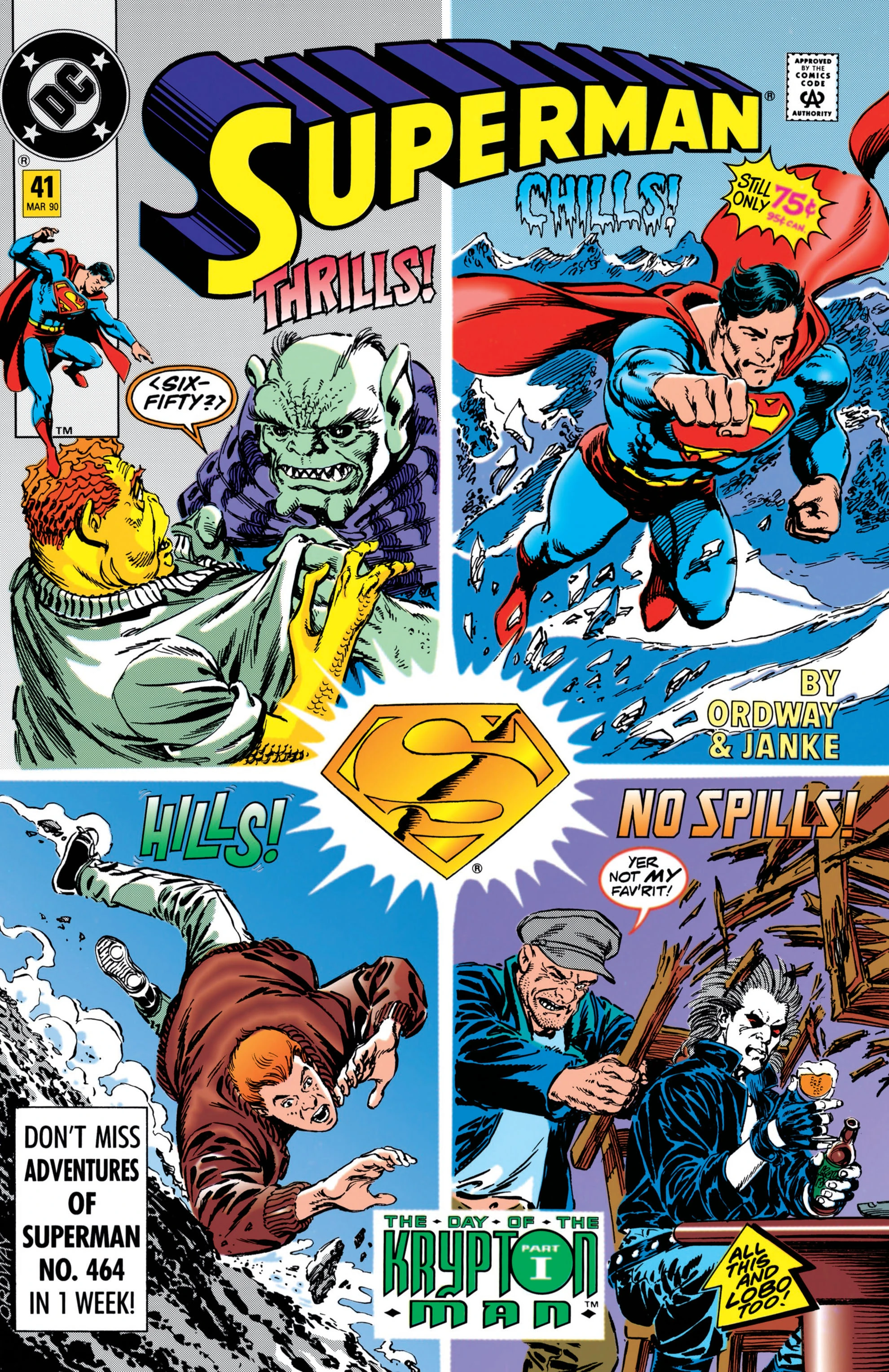 Superman #41 (DC, 1990 — Cover A) cover